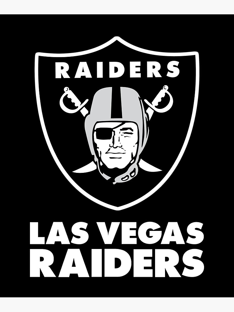 Las Vegas Raiders 12'' x 16'' Framed Circle Logo Print - Black