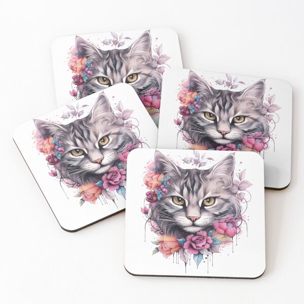 Item preview, Kitten Cutie Flower Design | PNG Sublimation designed and sold by JhazAineArtShop.