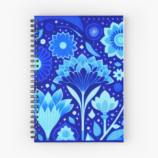 Item preview, Flower Pattern in Blue designed and sold by UllaSformat.