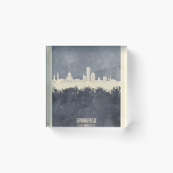 Item preview, Springfield Illinois Skyline designed and sold by ArtPrints.