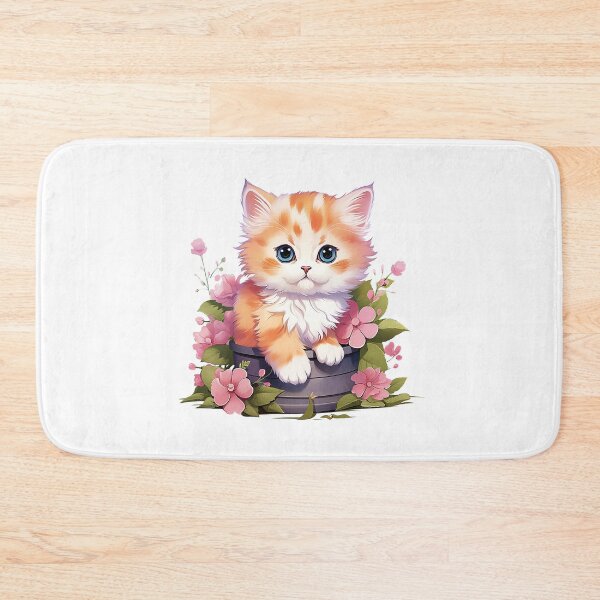Item preview, Kitten Cutie Flower Design | PNG Sublimation designed and sold by JhazAineArtShop.
