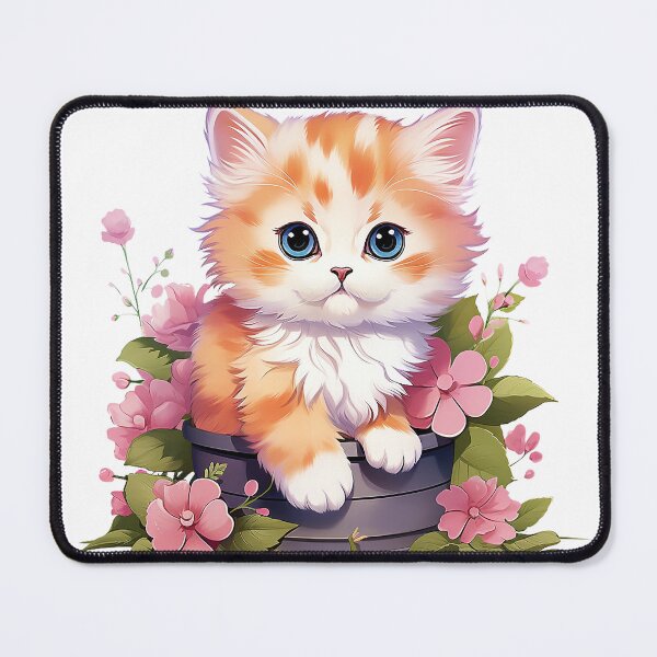 Item preview, Kitten Cutie Flower Design | PNG Sublimation designed and sold by JhazAineArtShop.