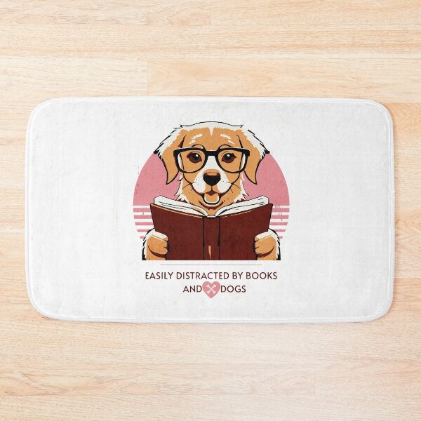 Item preview, Easily distracted by dogs and books | Dog reading  designed and sold by Tee-Craftify.
