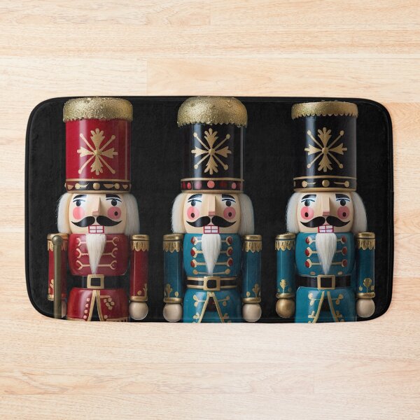 Item preview, Christmas nutcrackers red and blue and black designed and sold by Inktown.