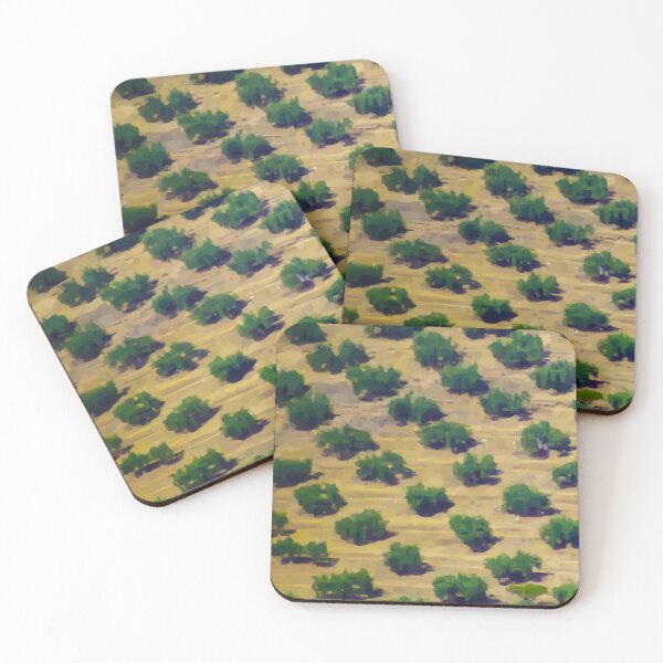 Item preview, Olive grove in the sun. Image created using geometric shapes designed and sold by EdgyEdgeArt.