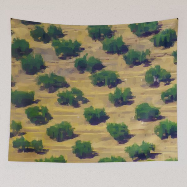 Item preview, Olive grove in the sun. Image created using geometric shapes designed and sold by EdgyEdgeArt.