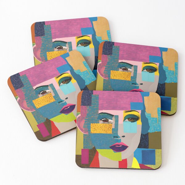 Item preview, Abstract Portrait Collage "Jessica" designed and sold by Artekinium.