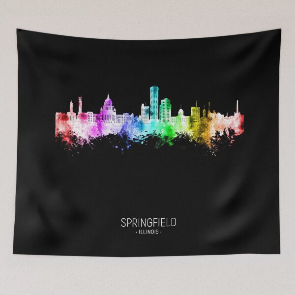 Artikelvorschau, Skyline von Springfield, Illinois entworfen und verkauft von ArtPrints.
