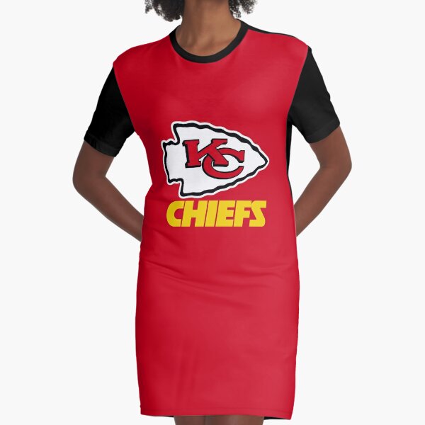 Women's Junk Food Red Kansas City Chiefs Half-Sleeve V-Neck Dress