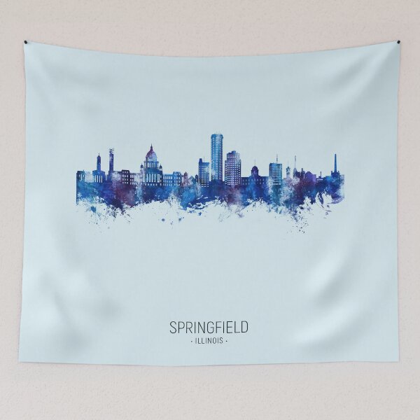Artikelvorschau, Skyline von Springfield, Illinois entworfen und verkauft von ArtPrints.
