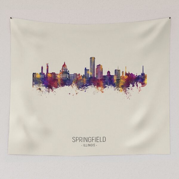 Artikelvorschau, Skyline von Springfield, Illinois entworfen und verkauft von ArtPrints.