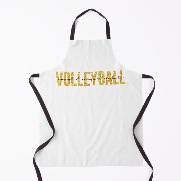 Item preview, Handlettered Volleyball gold glitter  designed and sold by Imaddi.