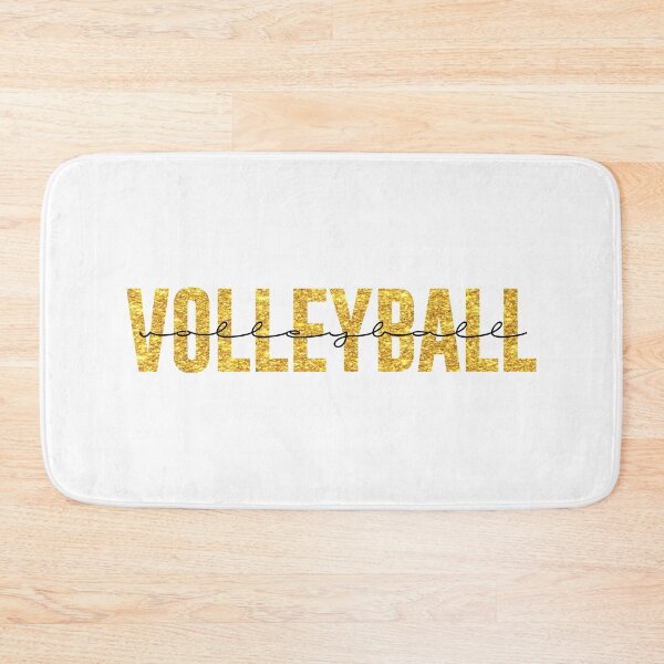 Item preview, Handlettered Volleyball gold glitter  designed and sold by Imaddi.