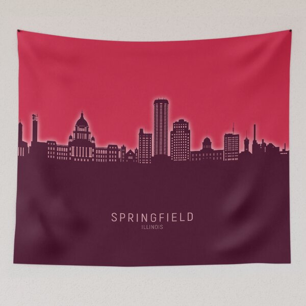 Artikelvorschau, Skyline von Springfield, Illinois entworfen und verkauft von ArtPrints.