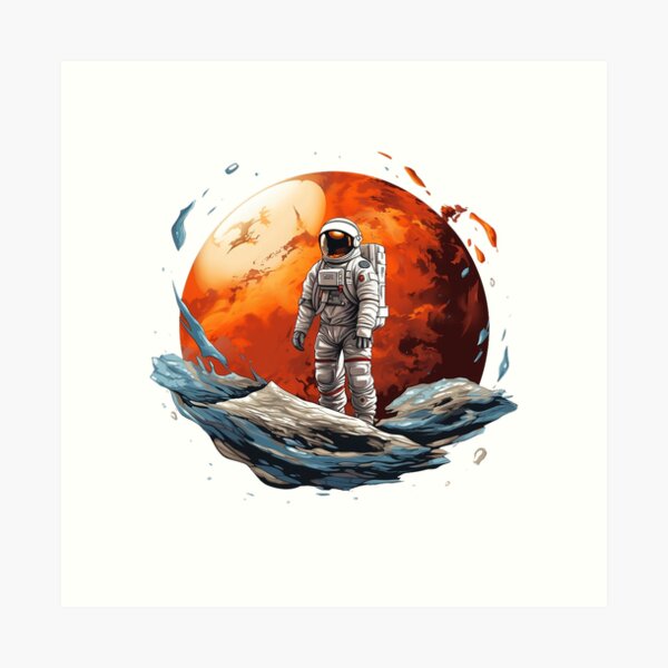 Pegatina for Sale con la obra «Astronauta de la NASA explorando el  universo» de marbella-studio