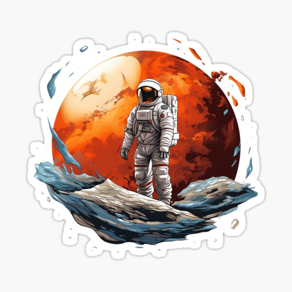 Nasa, Cosmos, Astronauta, Espacio, Dibujos Animados - Pegatina Envío Gratis  - Adhesivos de Vinilo