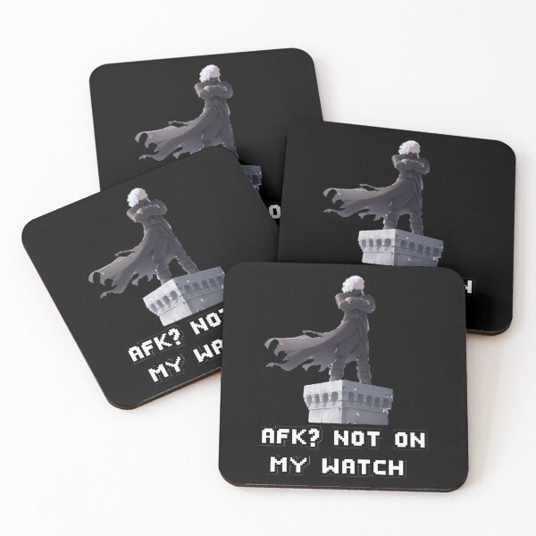 Item preview, Gamer Quote: AFK? Not On My Watch. Hero on a Tower Anime Style designed and sold by OB Print.