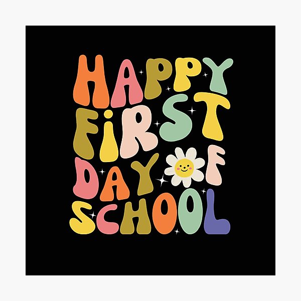 Item preview, happy first day of school designed and sold by The Sticker Spree  ⭐️⭐️⭐️⭐️⭐️.