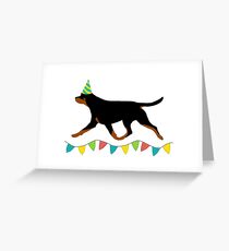 Rottweiler Birthday Card Greeting Card