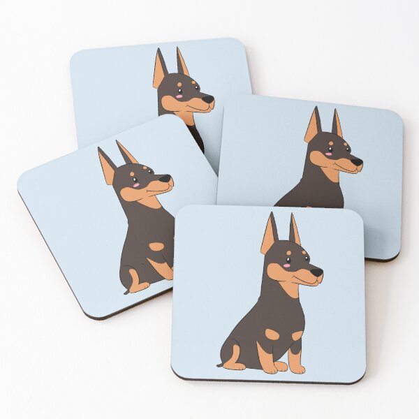 Item preview, Cute Doberman cartoon illustration  designed and sold by Yaragold.
