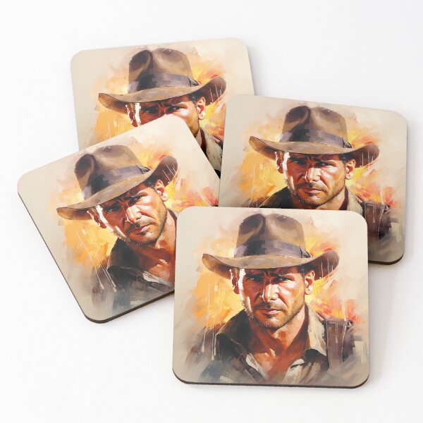 Aperçu de l'œuvre Peinture d'Indiana Jones créée et vendue par Saxon Designs.