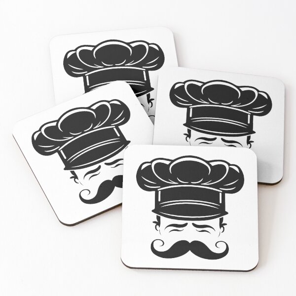 Item preview, Black and White Chef Hat Logo: Culinary Elegance in Simplicity designed and sold by janedewaard.