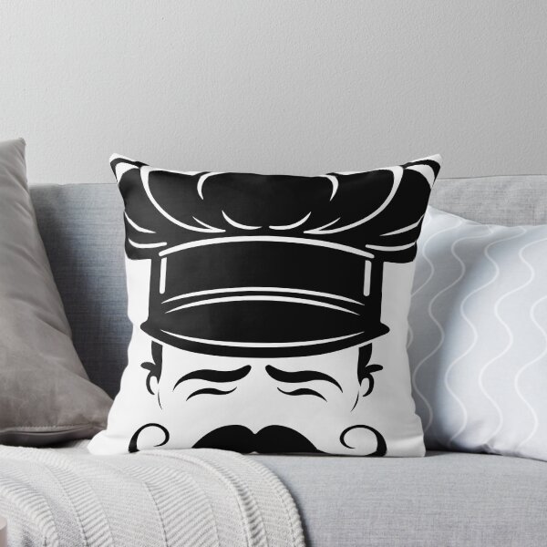 Item preview, Black and White Chef Hat Logo: Culinary Elegance in Simplicity designed and sold by janedewaard.