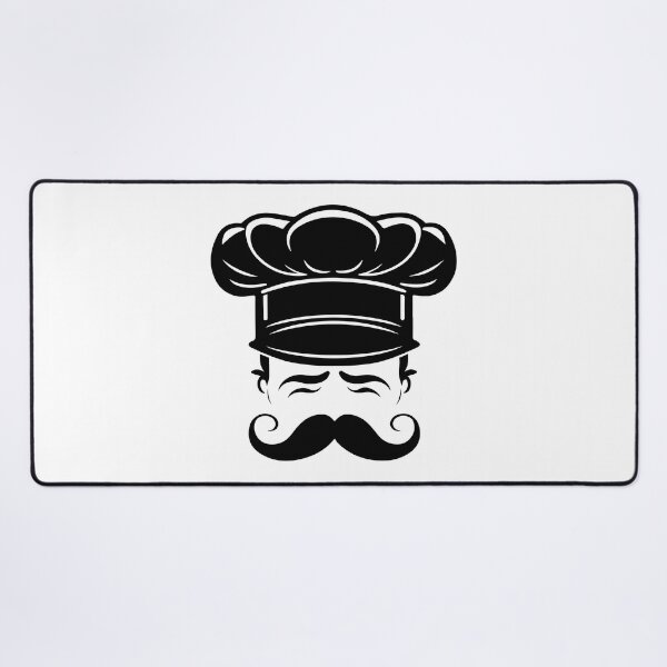 Item preview, Black and White Chef Hat Logo: Culinary Elegance in Simplicity designed and sold by janedewaard.