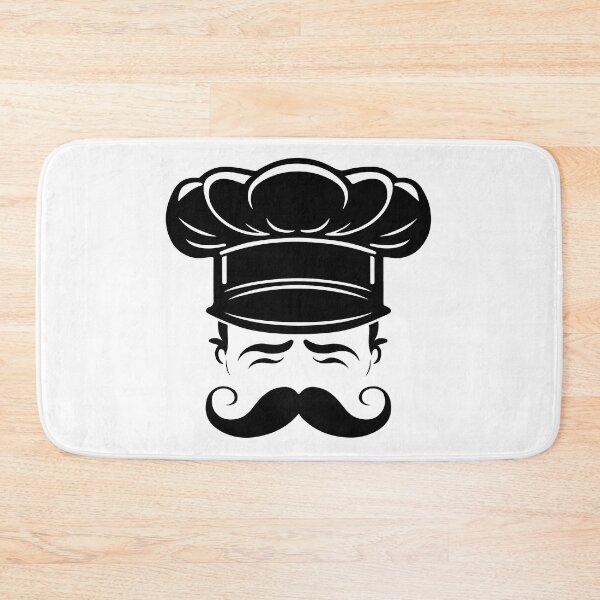 Item preview, Black and White Chef Hat Logo: Culinary Elegance in Simplicity designed and sold by janedewaard.