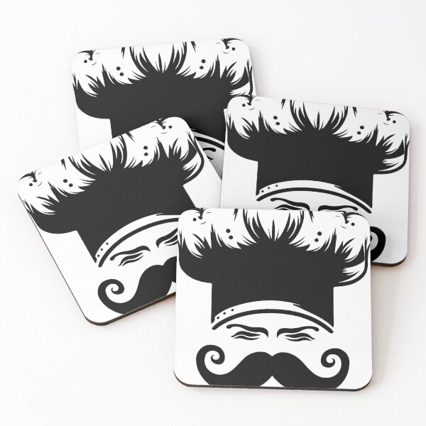 Item preview, Black and White Chef Hat Logo: Culinary Elegance in Simplicity designed and sold by janedewaard.