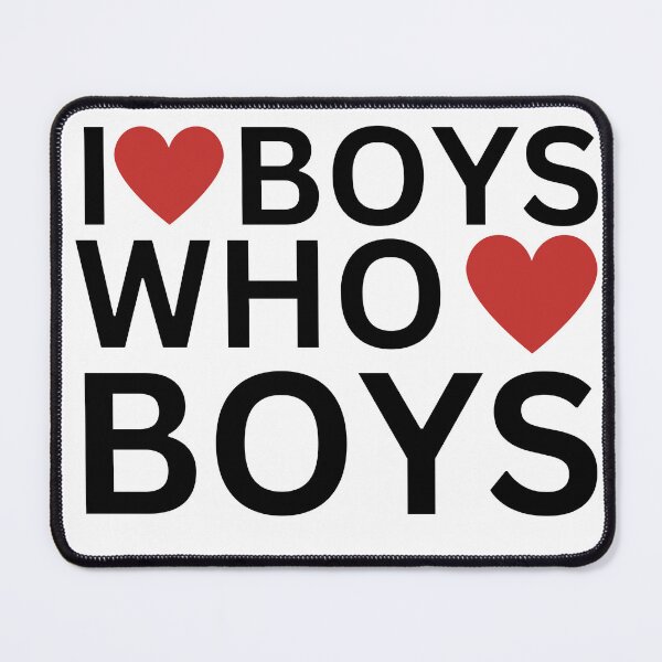 Item preview, I love boys who loves boys designed and sold by RecStore.