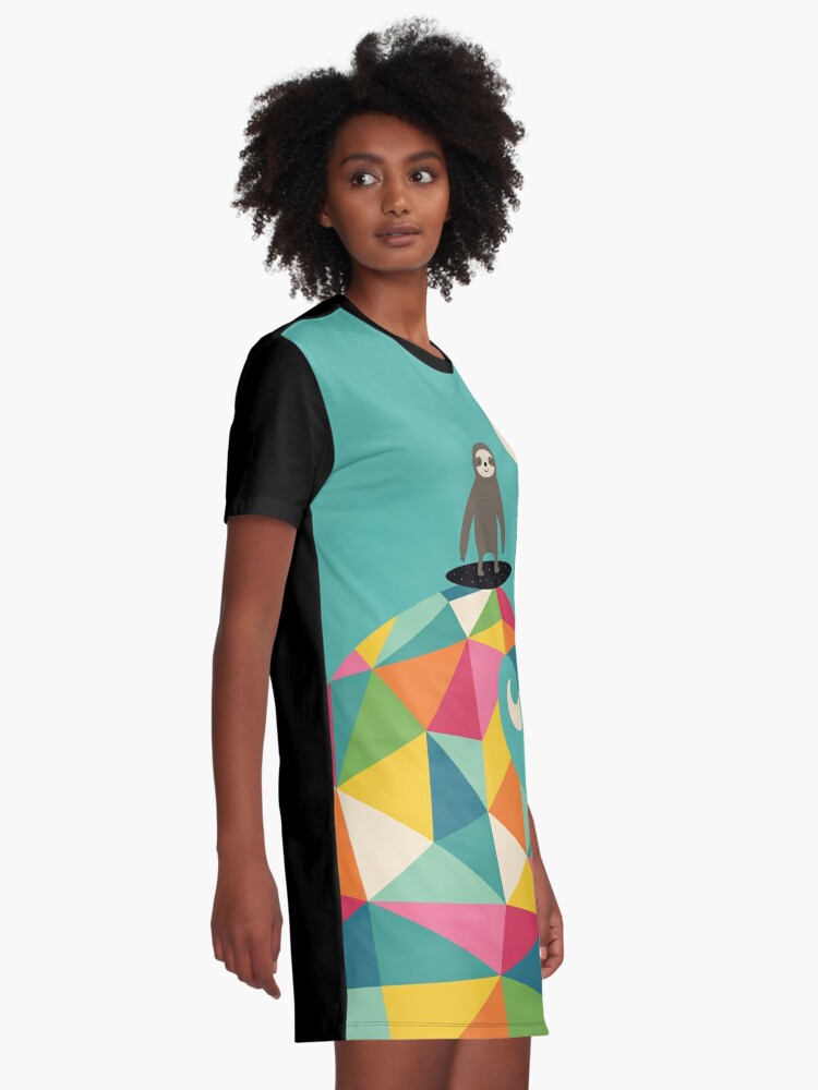Alternate view of Surfs Up Graphic T-Shirt Dress