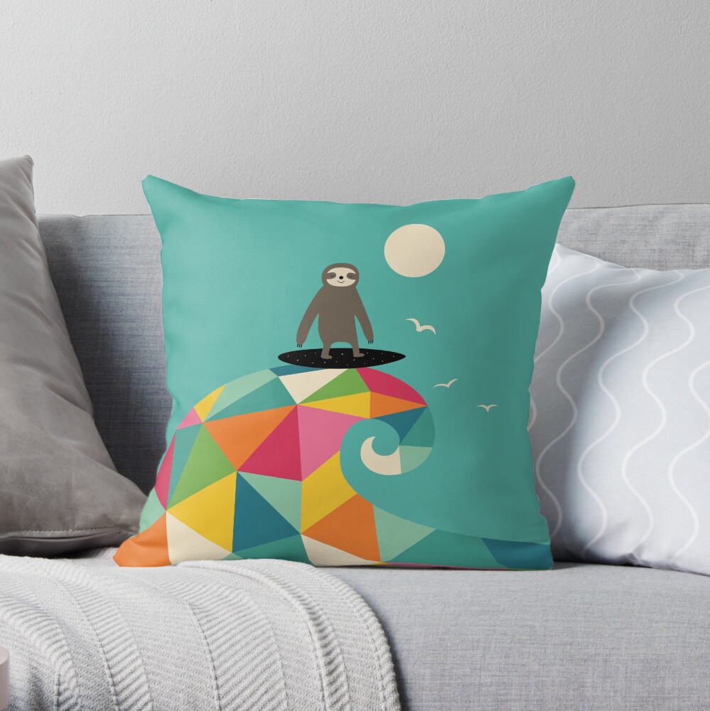 Surfs Up Throw Pillow