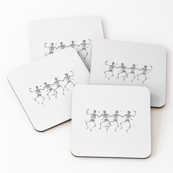 Item preview, Spooky Scary Skeleton Dance Halloween Minimalistic Aesthetic Halloween Whimsigoth Art - Funny Halloween designed and sold by CookieBoogie-RB.