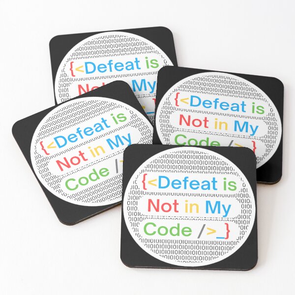 Item preview, Gamer Quote: Defeat Is Not In My Code.  designed and sold by OB Print.
