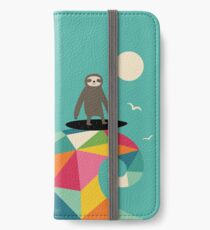 Surft auf iPhone Flip-Case/Hülle/Klebefolie