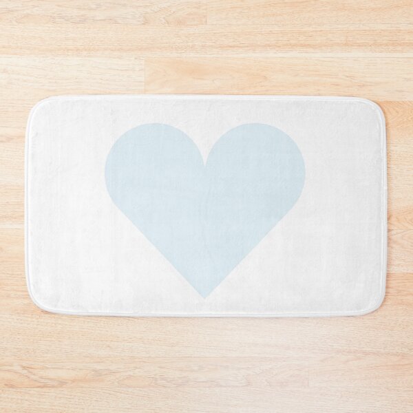 Item preview, Single PALE BLUE LOVE HEART on a WHITE Background designed and sold by RachelMacht.