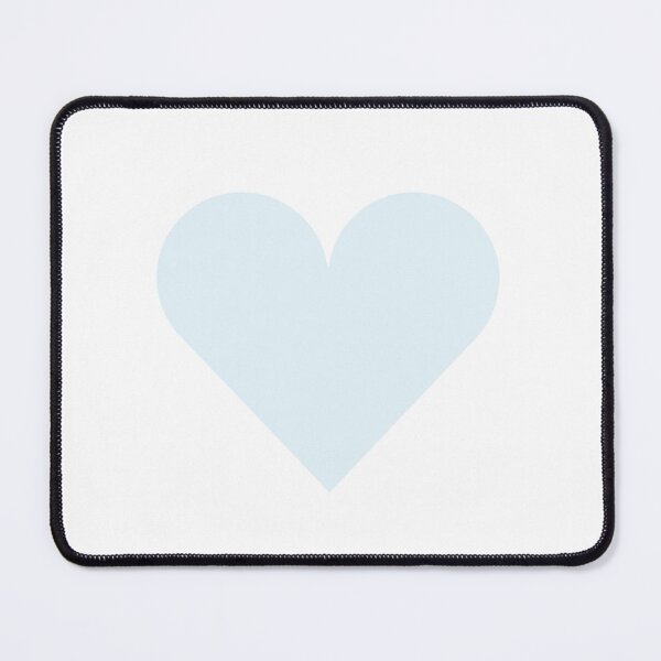 Item preview, Single PALE BLUE LOVE HEART on a WHITE Background designed and sold by RachelMacht.