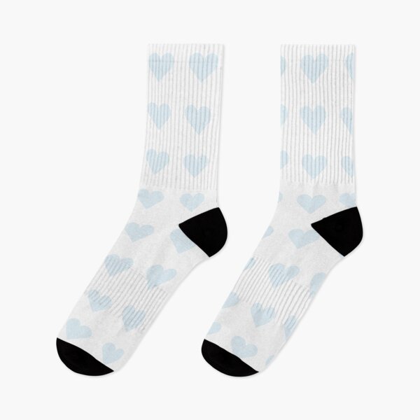 Item preview, Single PALE BLUE LOVE HEART on a WHITE Background designed and sold by RachelMacht.