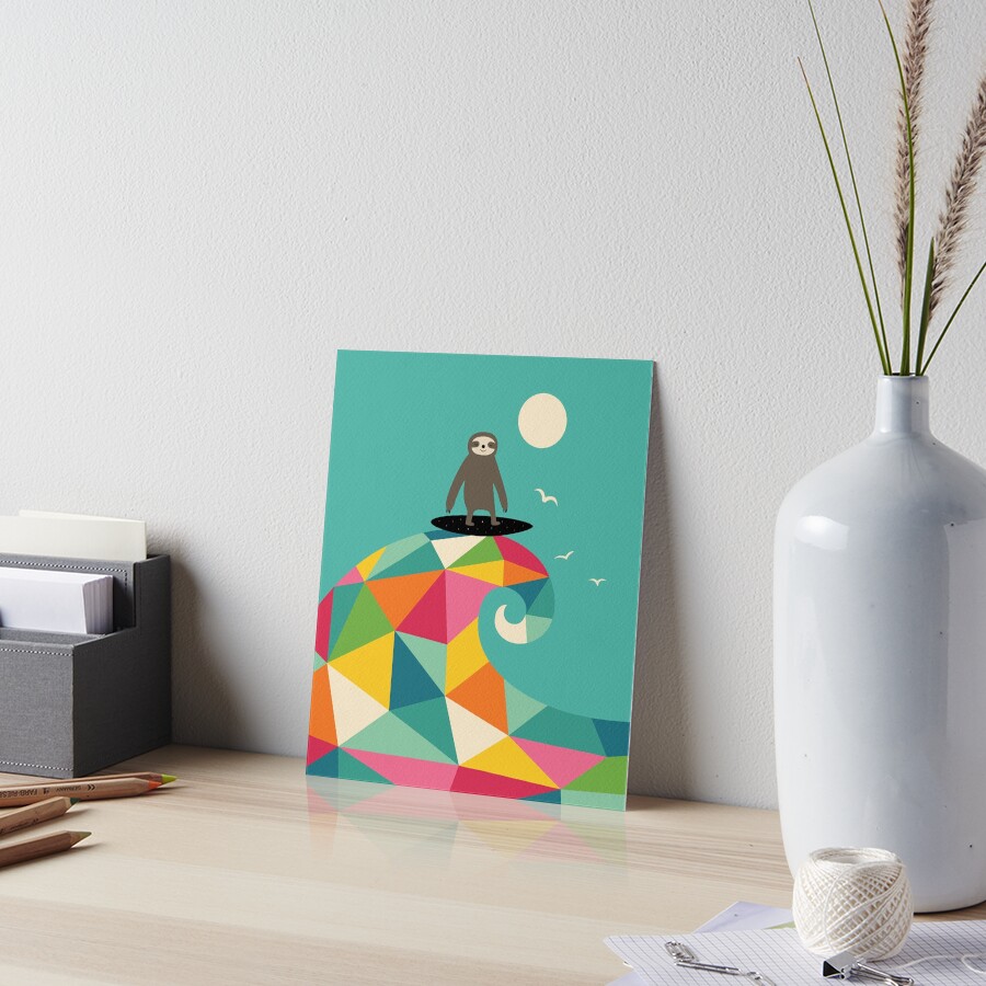 Surfs Up Art Board Print
