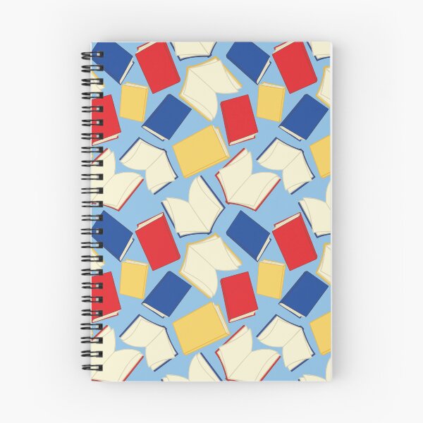 Item preview, Falling Books on Light Blue designed and sold by MakerOfPaper.