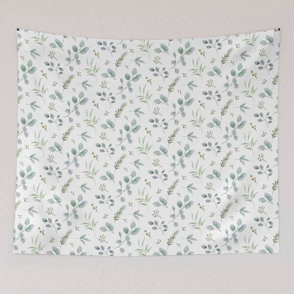 Item preview, Watercolor eucalyptus, blue green eucalyptus designed and sold by inkbearblue.