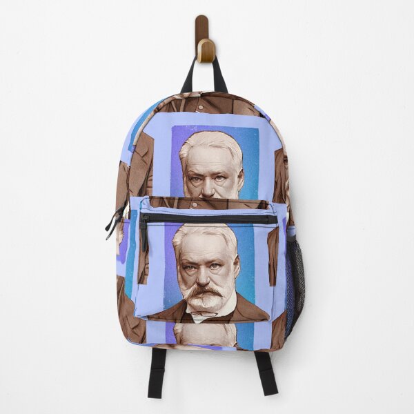 Item preview, French Writer Victor Hugo - blue - illustration designed and sold by Litstoy.