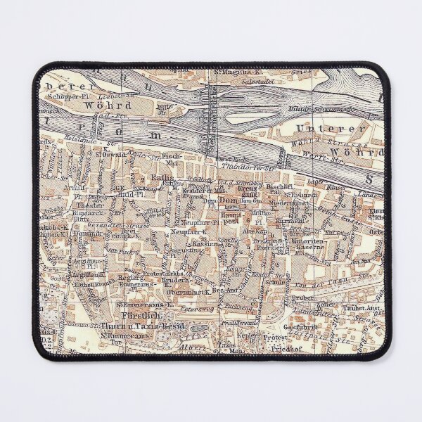 Item preview, Vintage Map of Regensburg Germany (1910) designed and sold by BravuraMedia.