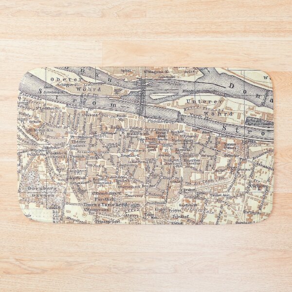 Item preview, Vintage Map of Regensburg Germany (1910) designed and sold by BravuraMedia.