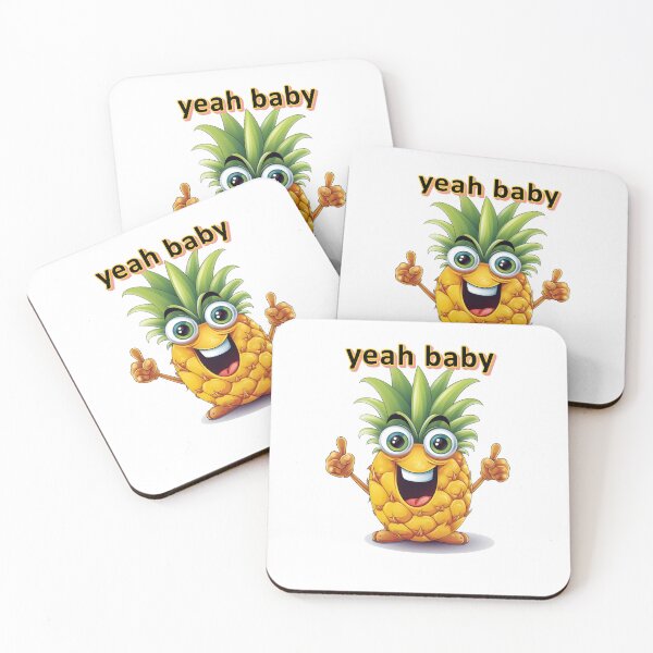 Item preview, Pineapple, yeah baby By Jonathan P. and AI designed and sold by JonathanP514.