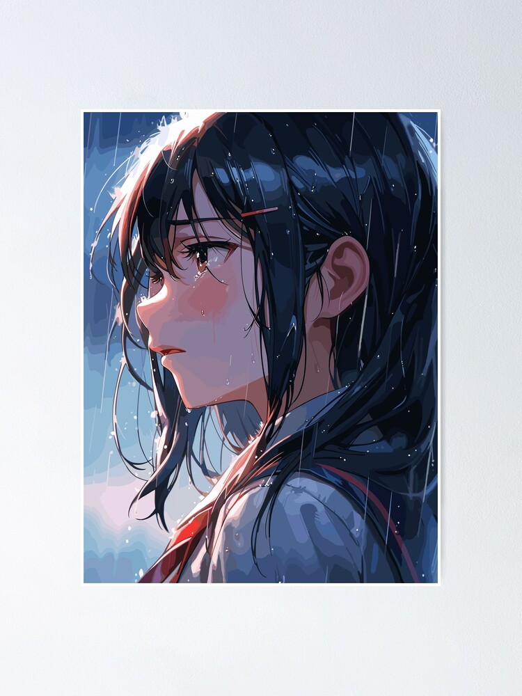 Anime girl, crying, tears, sakura blossom, loli, school uniform, Anime, HD  phone wallpaper | Peakpx