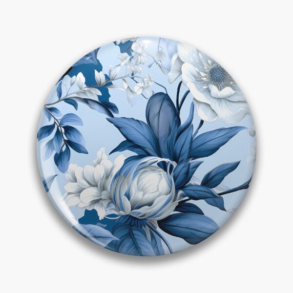 Item preview, Blue And White Flower Pattern designed and sold by BeagleDesigns.