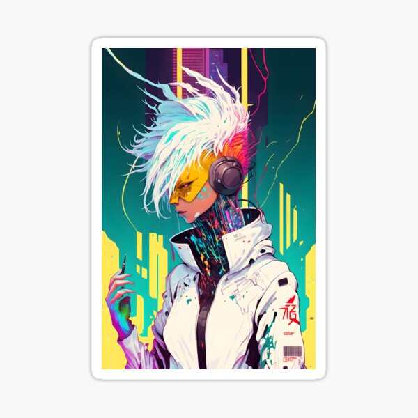 Item preview, "Neuromancer Dreams: Cyberpsycho Girl" designed and sold by Art-Vortex-fr.