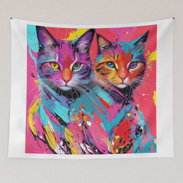 Item preview, Mystic Cat: Abstract Perfection in Digital Harmony designed and sold by RedArtG09.